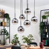 Gastor Lampadario a sospensione, Lampada a sfera, Lampada a sospensione Nero, 6-Luci