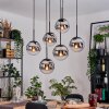 Gastor Lampadario a sospensione, Lampada a sfera, Lampada a sospensione Nero, 6-Luci