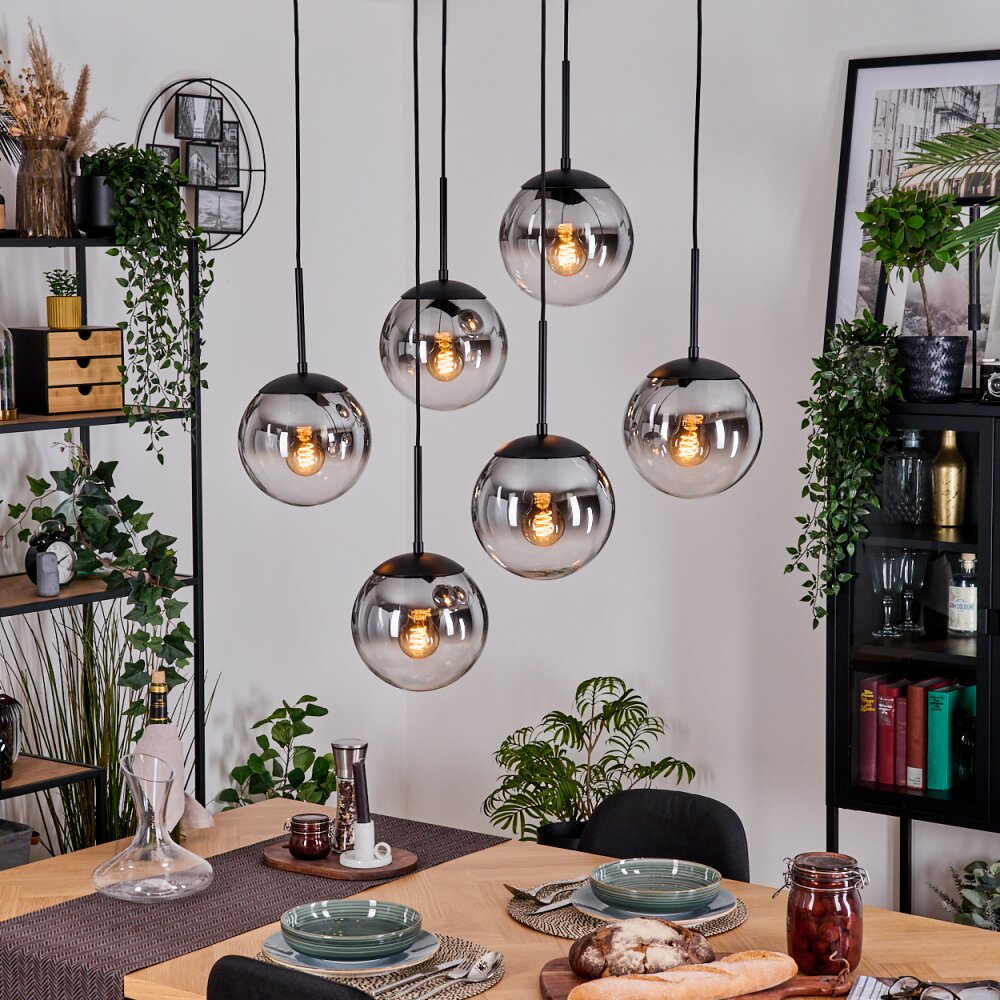Gastor Lampadario a sospensione, Lampada a sfera, Lampada a sospensione Nero, 6-Luci main product photo