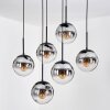 Gastor Lampadario a sospensione, Lampada a sfera, Lampada a sospensione Nero, 6-Luci