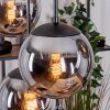 Gastor Lampadario a sospensione, Lampada a sfera, Lampada a sospensione Nero, 6-Luci