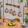 Ripoll Lampadario a sospensione, Lampada a sfera, Lampada a sospensione Écru, Nero, 4-Luci