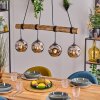 Ripoll Lampadario a sospensione, Lampada a sfera, Lampada a sospensione Écru, Nero, 4-Luci
