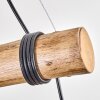 Koyoto Lampadario a sospensione, Lampada a sfera, Lampada a sospensione Écru, Nero, 4-Luci