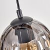 Koyoto Lampadario a sospensione, Lampada a sfera, Lampada a sospensione Écru, Nero, 4-Luci