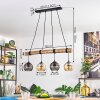 Koyoto Lampadario a sospensione, Lampada a sfera, Lampada a sospensione Écru, Nero, 4-Luci