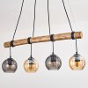 Koyoto Lampadario a sospensione, Lampada a sfera, Lampada a sospensione Écru, Nero, 4-Luci
