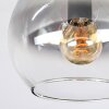 Koyoto Plafoniera, Lampada a sfera Ambrato, Chiaro, Grigio fumo, 2-Luci