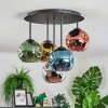 Ripoll Plafoniera, Lampada a sfera Blu, Cromo, Oro, Verde, Ramato, Grigio fumo, 5-Luci