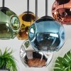 Ripoll Plafoniera, Lampada a sfera Blu, Cromo, Oro, Verde, Ramato, Grigio fumo, 5-Luci