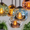 Ripoll Plafoniera, Lampada a sfera Blu, Cromo, Oro, Verde, Ramato, Grigio fumo, 5-Luci