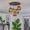 Ripoll Plafoniera, Lampada a sfera Blu, Cromo, Oro, Verde, Ramato, Grigio fumo, 5-Luci