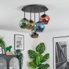 Ripoll Plafoniera, Lampada a sfera Blu, Cromo, Oro, Verde, Ramato, Grigio fumo, 5-Luci