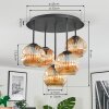 Ripoll Plafoniera, Lampada a sfera Ambrato, 5-Luci