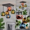 Koyoto Plafoniera, Lampada a sfera 37 cm Blu, Oro, Verde, Ramato, 5-Luci