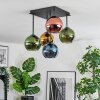 Koyoto Plafoniera, Lampada a sfera 37 cm Blu, Oro, Verde, Ramato, 5-Luci