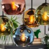 Koyoto Plafoniera, Lampada a sfera 37 cm Blu, Oro, Verde, Ramato, 5-Luci