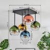 Koyoto Plafoniera, Lampada a sfera 37 cm Blu, Oro, Verde, Chiaro, Ramato, 5-Luci