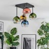 Koyoto Plafoniera, Lampada a sfera 37 cm Blu, Oro, Verde, Chiaro, Ramato, 5-Luci