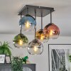 Koyoto Plafoniera, Lampada a sfera 37 cm Blu, Oro, Verde, Chiaro, Ramato, Grigio fumo, 5-Luci