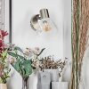 Saire Applique, Faretto da parete Cromo, Nichel opaco, 1-Luce