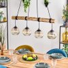Ripoll Lampadario a sospensione, Lampada a sfera, Lampada a sospensione Écru, Nero, 4-Luci