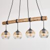Ripoll Lampadario a sospensione, Lampada a sfera, Lampada a sospensione Écru, Nero, 4-Luci