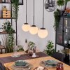 Gastor Lampadario a sospensione, Lampada a sfera, Lampada a sospensione Bianco, 3-Luci