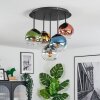Koyoto Plafoniera, Lampada a sfera Blu, Oro, Verde, Chiaro, Ramato, Grigio fumo, 5-Luci