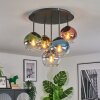 Koyoto Plafoniera, Lampada a sfera Blu, Oro, Verde, Chiaro, Ramato, Grigio fumo, 5-Luci
