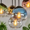 Koyoto Plafoniera, Lampada a sfera Blu, Oro, Verde, Chiaro, Ramato, Grigio fumo, 5-Luci