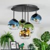 Koyoto Plafoniera, Lampada a sfera 45 cm Blu, Oro, Verde, Chiaro, 5-Luci