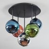 Gastor Plafoniera, Lampada a sfera Blu, Cromo, Verde, Ramato, Grigio fumo, 5-Luci