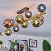 Chehalis Plafoniera, Lampada a sfera Oro, Nero, 10-Luci