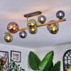 Chehalis Plafoniera, Lampada a sfera Oro, Nero, 10-Luci