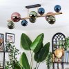 Chehalis Plafoniera, Lampada a sfera Oro, Nero, 10-Luci
