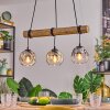 Ripoll Lampadario a sospensione, Lampada a sfera, Lampada a sospensione Écru, Nero, 3-Luci