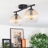 Koyoto Plafoniera, Lampada a sfera Ambrato, Chiaro, 2-Luci