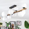 Chehalis Plafoniera, Lampada a sfera Oro, Nero, 10-Luci