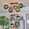 Gastor Plafoniera, Lampada a sfera Blu, Verde, Ramato, 5-Luci