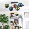 Gastor Plafoniera, Lampada a sfera Blu, Verde, Ramato, 5-Luci
