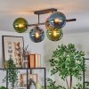 Gastor Plafoniera, Lampada a sfera Blu, Verde, Ramato, 5-Luci