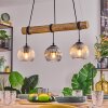 Koyoto Lampadario a sospensione, Lampada a sfera, Lampada a sospensione Écru, Nero, 3-Luci