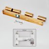 Javel Plafoniera, Faretto da soffitto Oro, 4-Luci