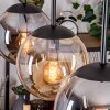 Gastor Lampadario a sospensione, Lampada a sfera, Lampada a sospensione Ambrato, Grigio fumo, 3-Luci