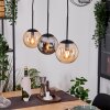 Gastor Lampadario a sospensione, Lampada a sfera, Lampada a sospensione Ambrato, Grigio fumo, 3-Luci