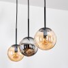Gastor Lampadario a sospensione, Lampada a sfera, Lampada a sospensione Ambrato, Grigio fumo, 3-Luci