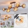 Ripoll Plafoniera, Lampada a sfera Ambrato, Chiaro, 10-Luci