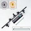 Gastor Plafoniera, Lampada a sfera Ambrato, Grigio fumo, 5-Luci