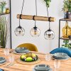 Koyoto Lampadario a sospensione, Lampada a sfera, Lampada a sospensione Écru, Nero, 3-Luci